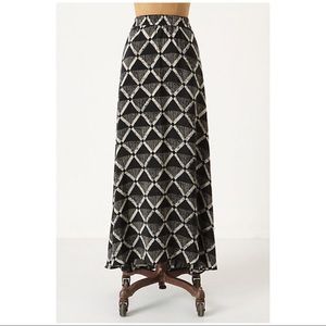 Anthropologie Porridge Silk Maxi Skirt